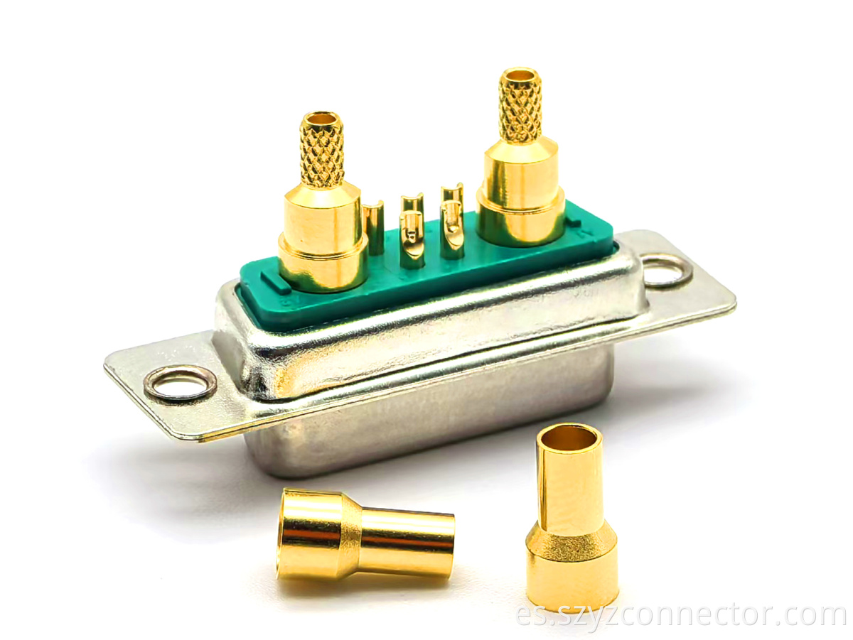 D-Sub High Current 7W2 Female Connector 7P